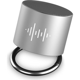 S25 speaker aluminium met ring-zilver