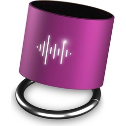 S26 speaker 3W voorzien van ring met oplichtend logo-paars