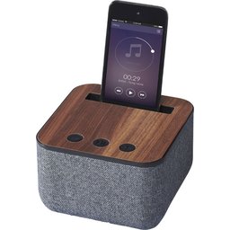 Shae stoffen en houten Bluetooth luidspreker bedrukken