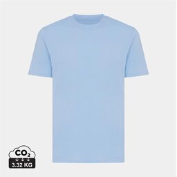 Sky blue Iqoniq Sierra lichtgewicht gerecycled katoen t-shirt