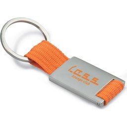 Sleutelhanger Tech-oranje gepersonaliseerd