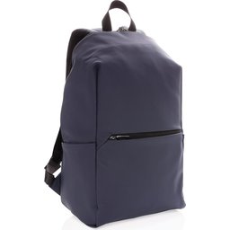 Smooth PU 15.6" laptop rugzak PVC-vrij -blauw