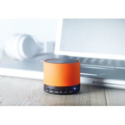 Speaker Round Bass-oranje sfeerbeeld