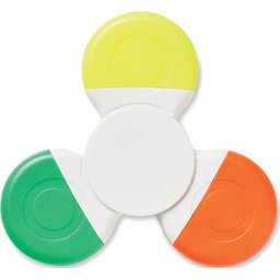 Spinmark handspinner met 3 kleuren highlighters bedrukken