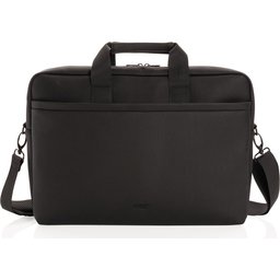 Swiss Peak deluxe vegan lederen laptop tas PVC vrij-zijkant