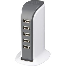 Tower adapter met 5 USB poorten