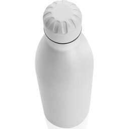 Unikleur vacuum roestvrijstalen fles 1L-wit bovenzijde