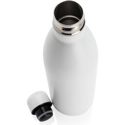 Unikleur vacuum roestvrijstalen fles 1L-wit open