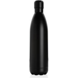 Unikleur vacuum roestvrijstalen fles 1L-zwart recht