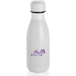 Unikleur vacuum roestvrijstalen fles 260ml-wit gepersonaliseerd