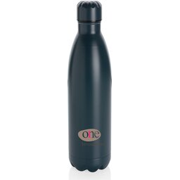 Unikleur vacuum roestvrijstalen fles 750ml- blauw gepersonaliseerd