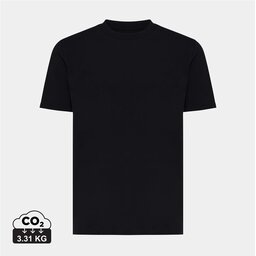 Zwart Iqoniq Sierra lichtgewicht gerecycled katoen t-shirt