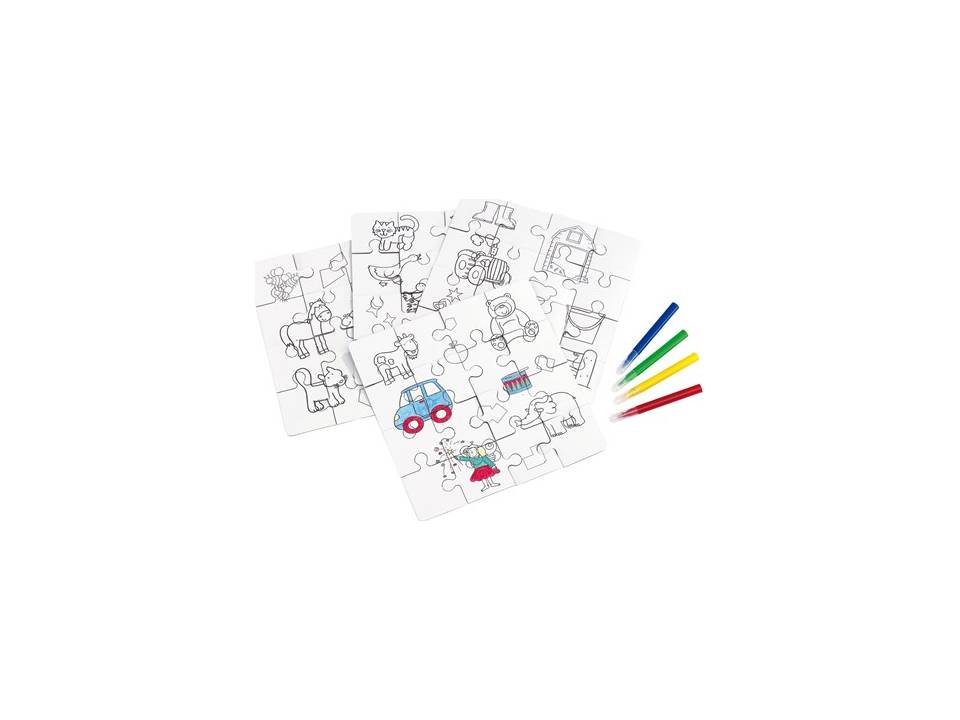 Puzzels om in te kleuren 3