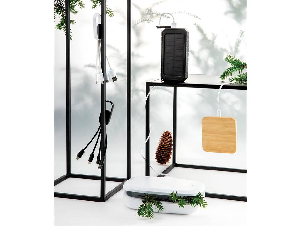 Solar Powerbank met draadloze oplader - 10.000 mAh  - 10 W 10