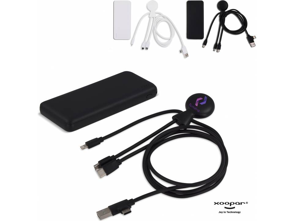 Xoopar Mr. Bio Powerbank and cable pack 7.000mAh