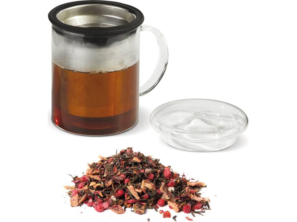 Teatime thee glazen met theezeef - 300 ml 2