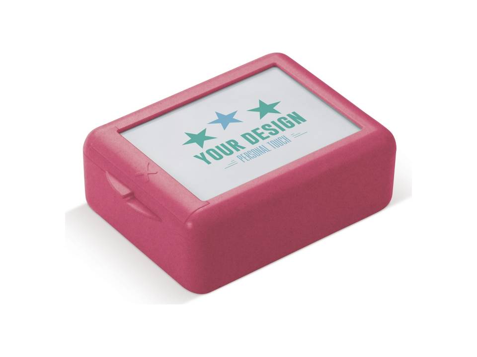 Duurzame broodtrommel met inlay 18 x 13,5 x 6,5 cm 1