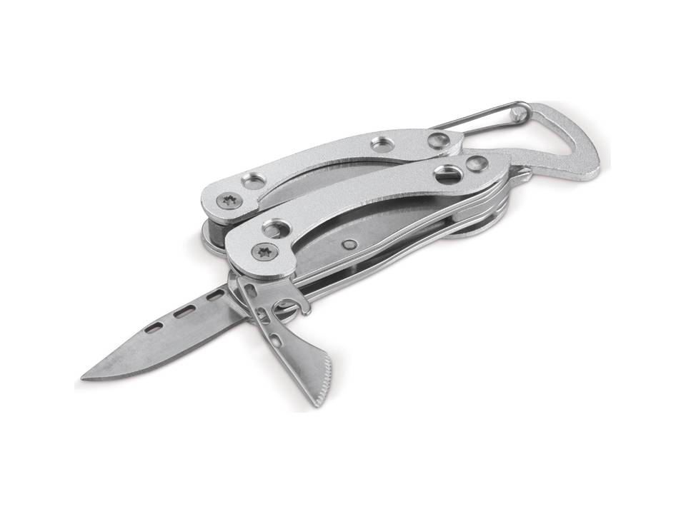 Multitool met karabijnhaak 10