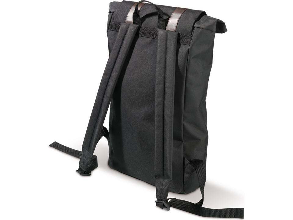 Rugzak met kunstlederen details 2