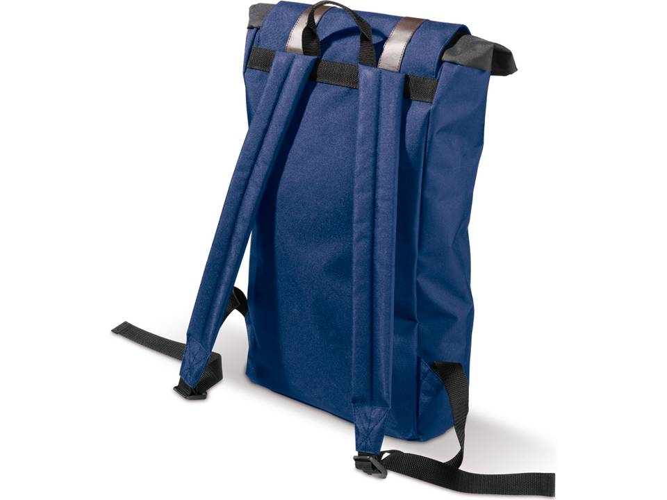 Rugzak met kunstlederen details 4