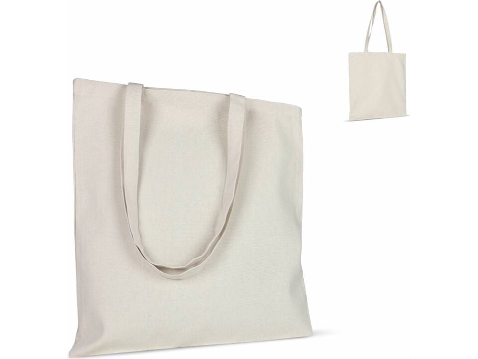 Schoudertas katoen ecru OEKO-TEX® lang 220g/m² 38x42 cm