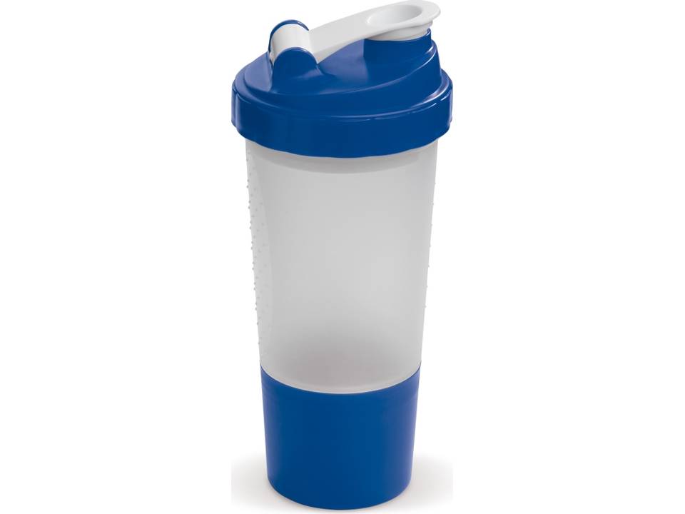 Shaker sportfles met opbergvakje voor sport supplementen - 500 ml 4
