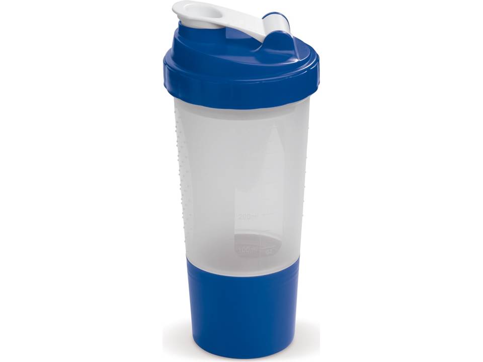 Shaker sportfles met opbergvakje voor sport supplementen - 500 ml 3