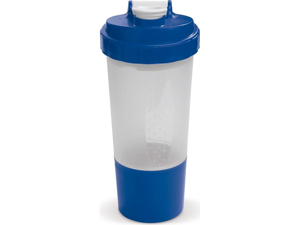 Shaker sportfles met opbergvakje voor sport supplementen - 500 ml 1