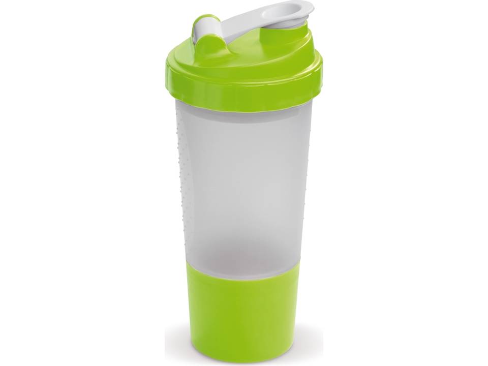 Shaker sportfles met opbergvakje voor sport supplementen - 500 ml 9