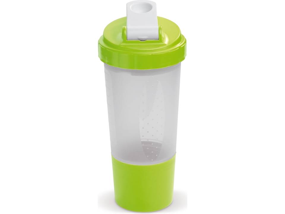 Shaker sportfles met opbergvakje voor sport supplementen - 500 ml 5