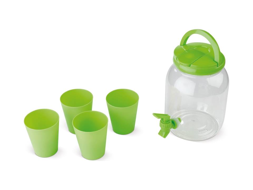 Drankdispenser met 4 bekers 11