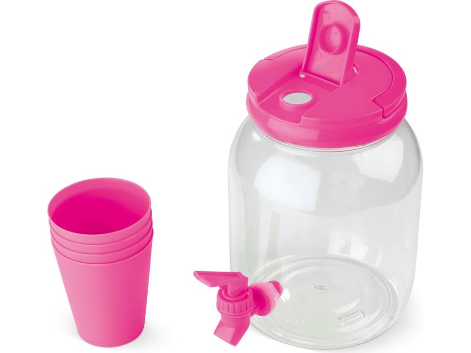 Drankdispenser met 4 bekers 2