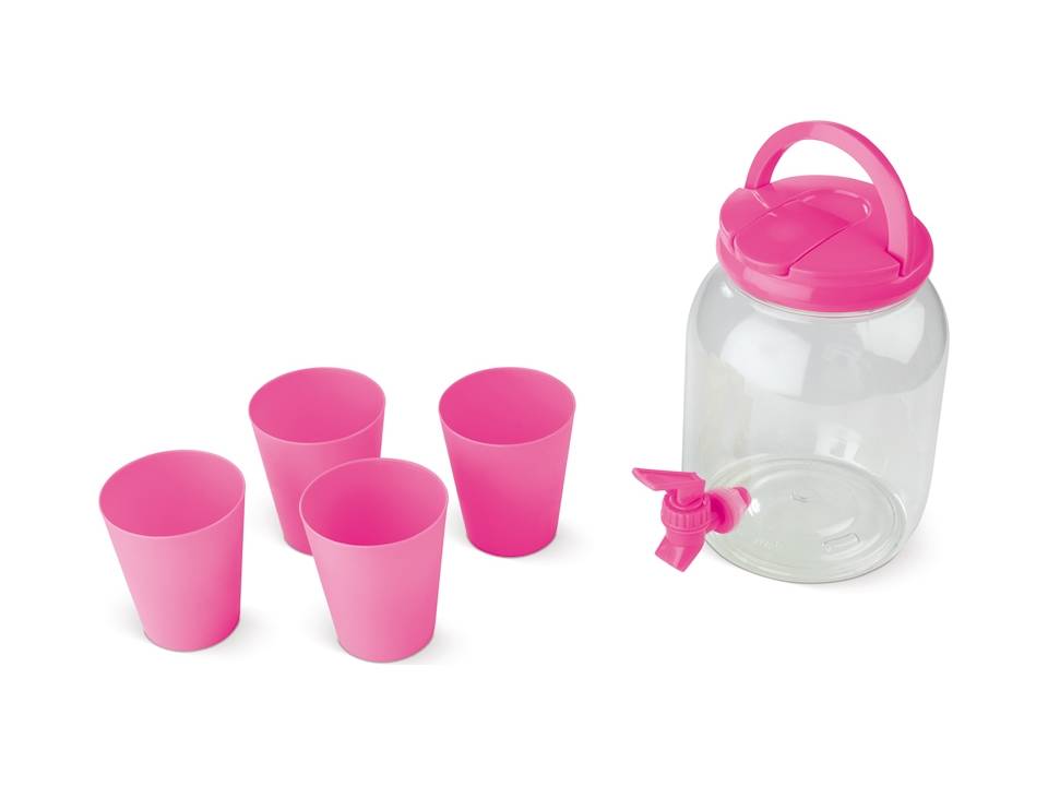 Drankdispenser met 4 bekers 3