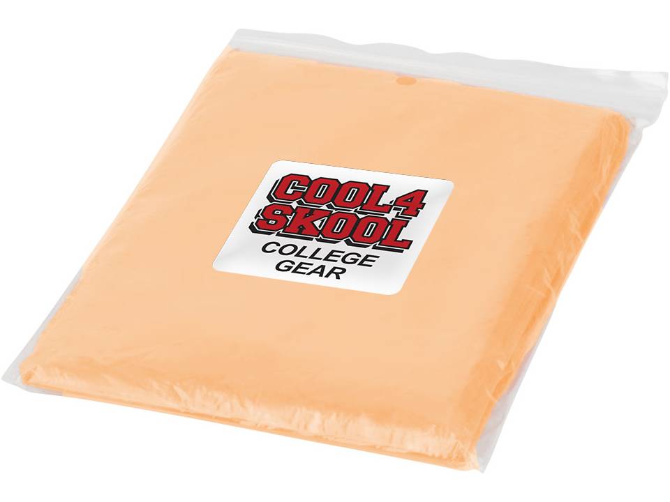 Wegwerp regenponcho 1