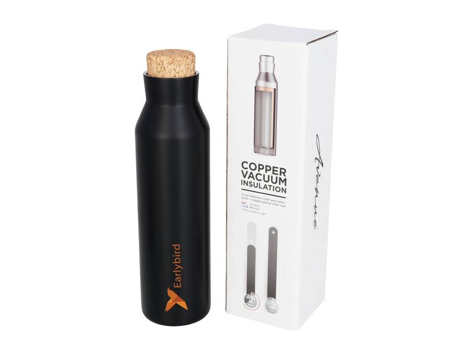 Norse koperen vacuüm geïsoleerde fles met kurk - 590 ml 4