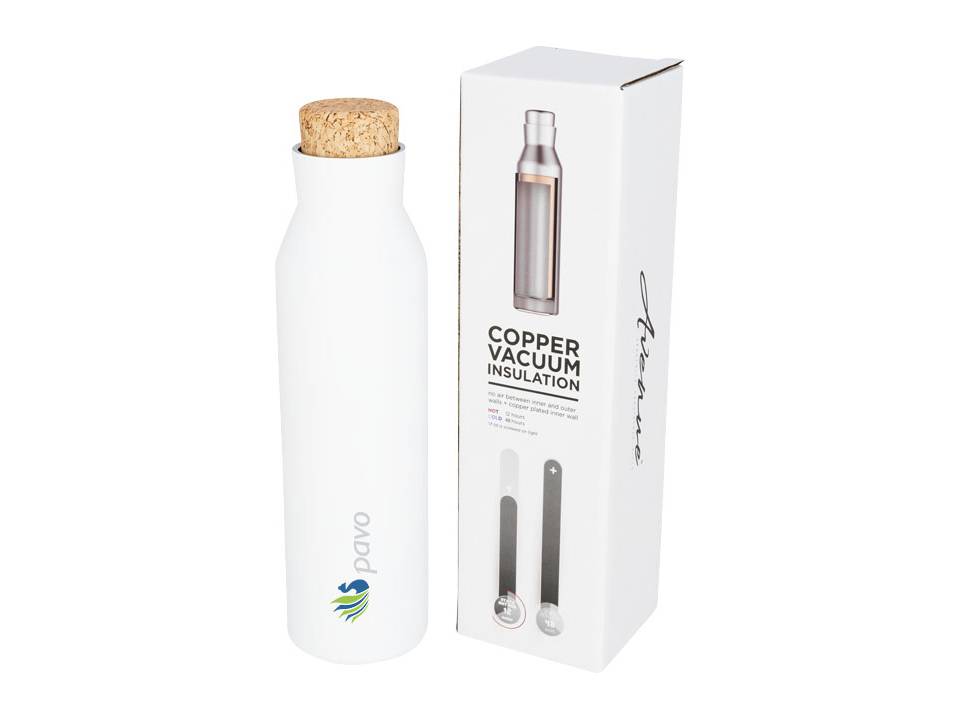 Norse koperen vacuüm geïsoleerde fles met kurk - 590 ml 9