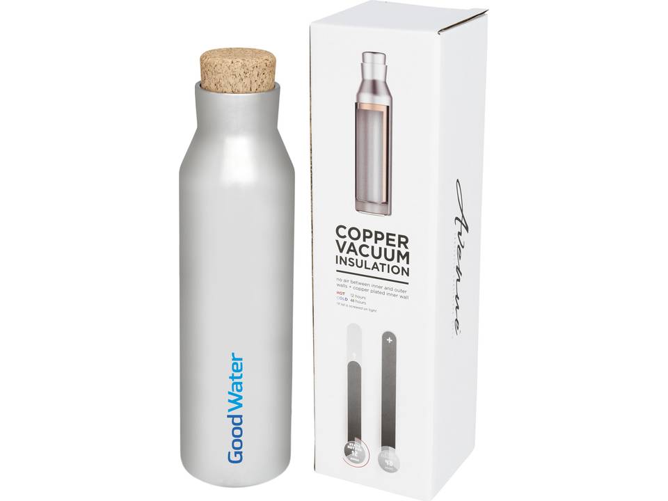 Norse koperen vacuüm geïsoleerde fles met kurk - 590 ml 22