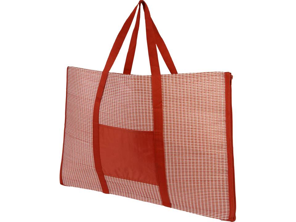 Opvouwbare strandtas met strandmat 13