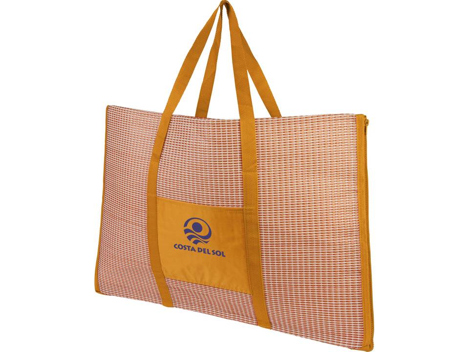 Opvouwbare strandtas met strandmat 19
