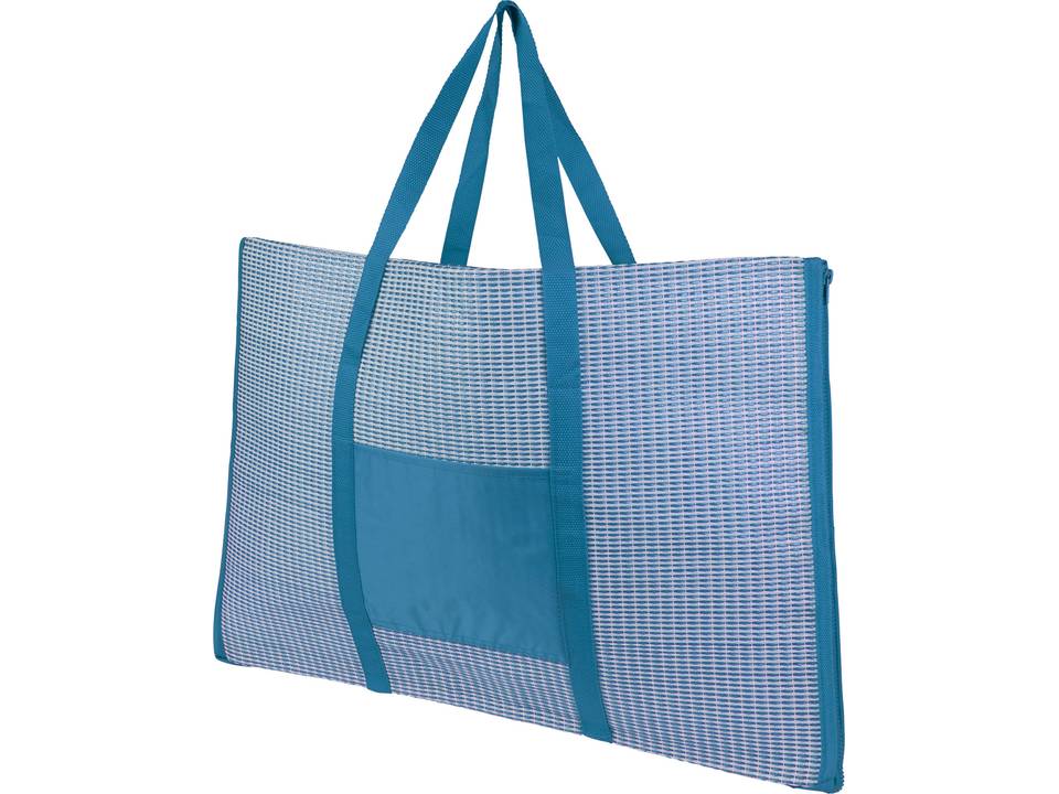 Opvouwbare strandtas met strandmat 3