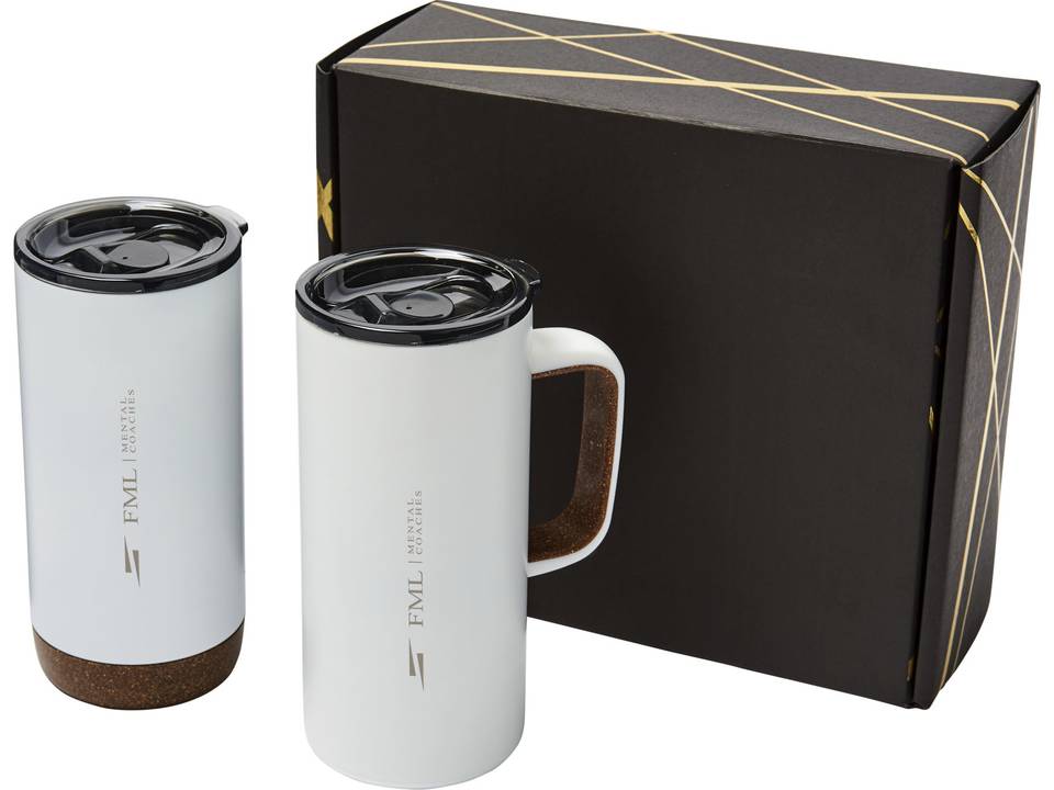 Valhalla mok en drinkbeker koperen vacuüm geschenkset 12