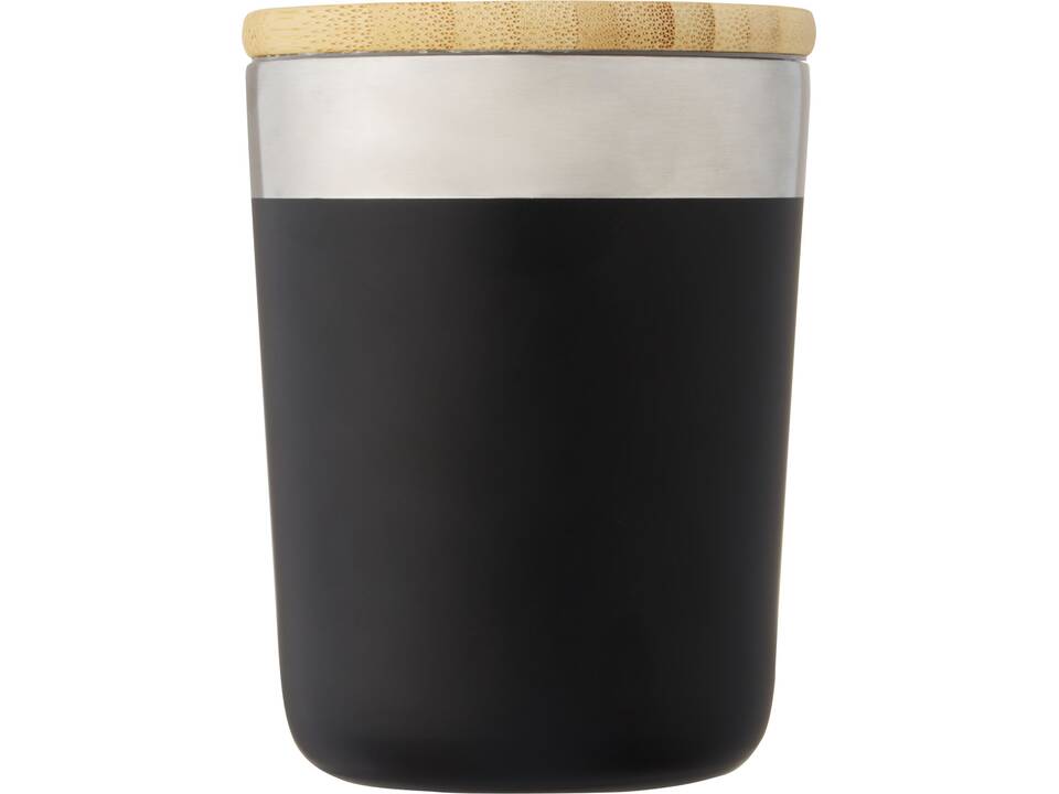 Lagan koperen vacuüm geïsoleerde beker - RVS + Bamboe - 300 ml 30