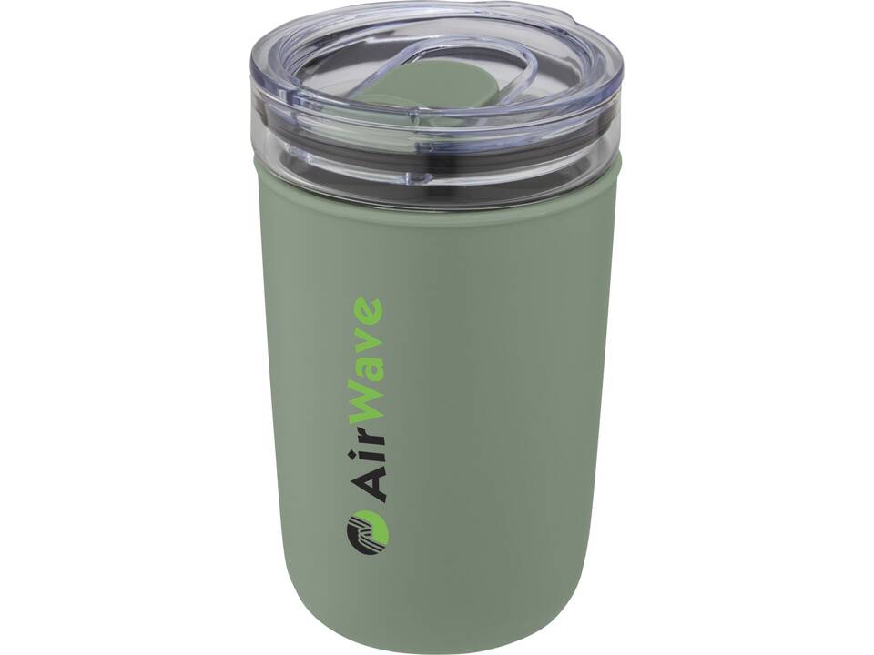 Bello glazen beker met buitenwand van gerecycled plastic - 420 ml 14