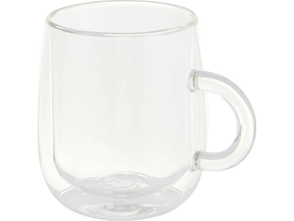 Dubbelwandige glazen beker - 330 ml 5