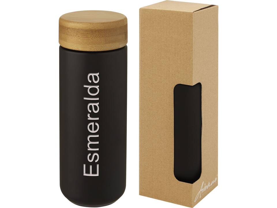 Lumi keramische beker met deksel van bamboe - 300 ml 9