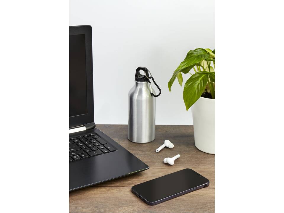 Oregon waterfles van RCS-gecertificeerd gerecycled aluminium met karabijnhaak - 400 ml 3