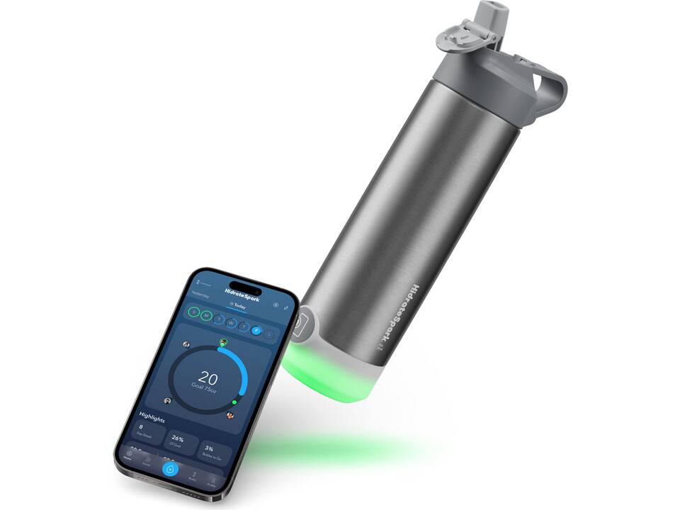 HidrateSpark® TAP 570 ml vacuüm geïsoleerde slimme waterfles van roestvrijstaal 7