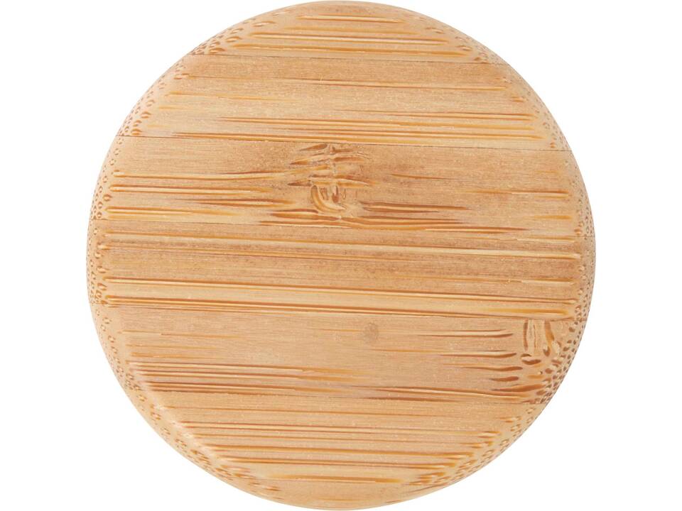 Lume 500 ml fles van mat natronkalkglas met bamboe deksel 4