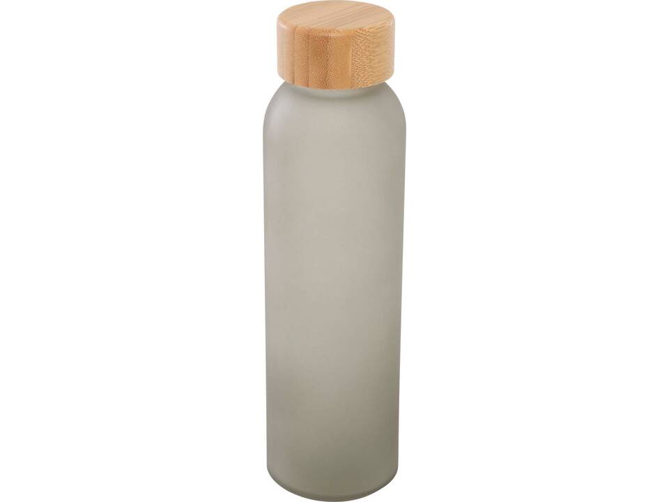 Lume 500 ml fles van mat natronkalkglas met bamboe deksel 5