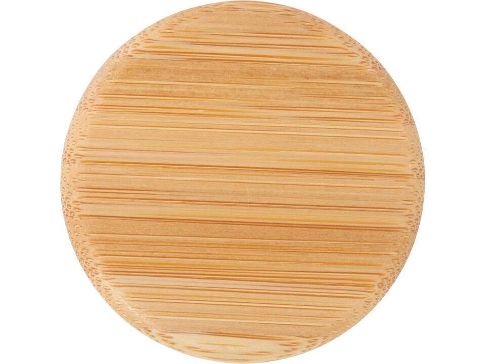 Lume 500 ml fles van mat natronkalkglas met bamboe deksel 9